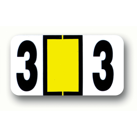 ASP Color Coded Number Labels: 3 Pk 313